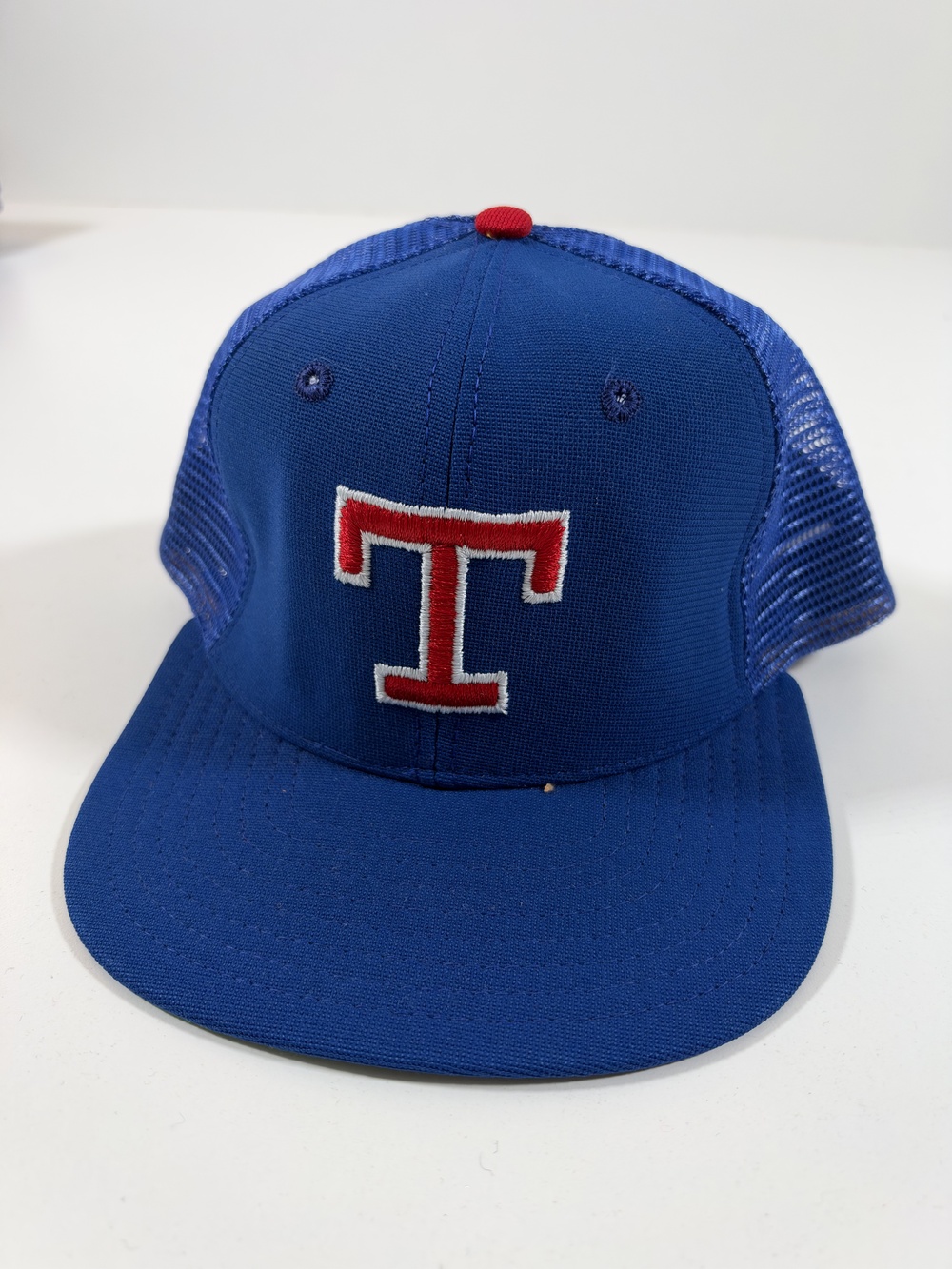 VTG Texas Rangers Hat Cap Strap Back One Size Blue MLB Baseball New Era USA